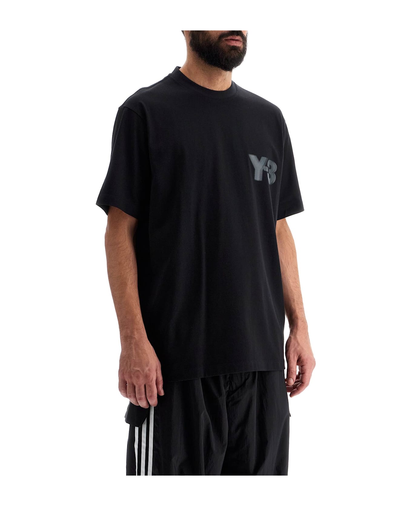 Y-3 Oversized Logo T - BLACK (Black)