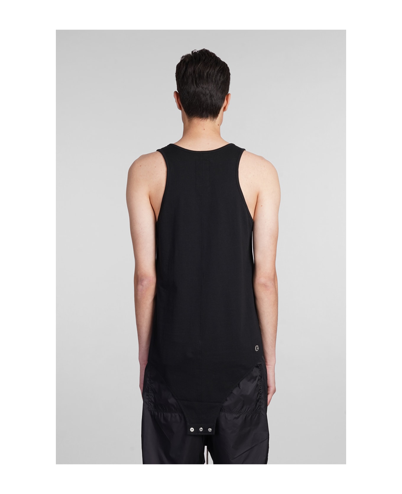 Rick Owens x Champion Basketball Tank Tank Top In Black Cotton - black