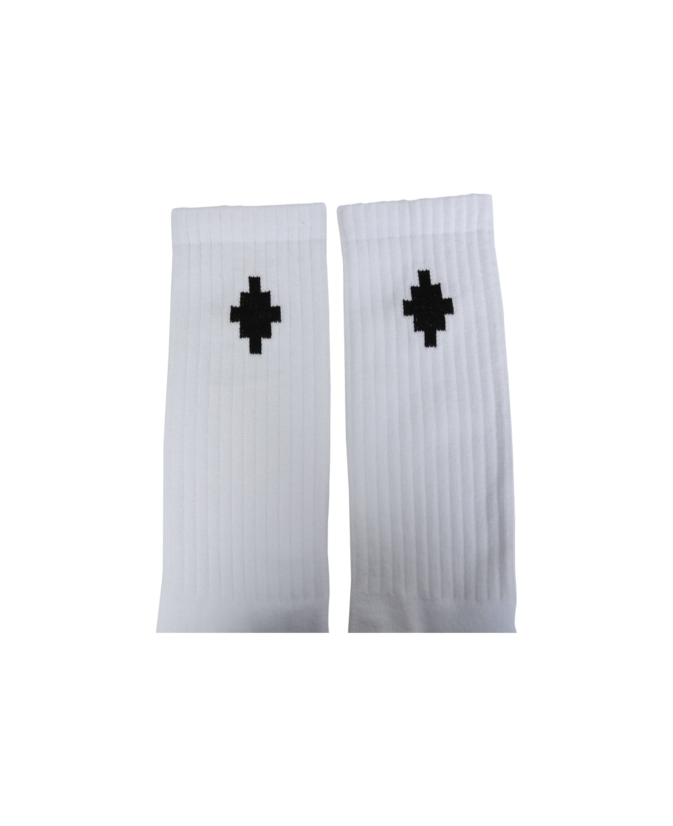 Marcelo Burlon Cross Sideway Socks - WHITE