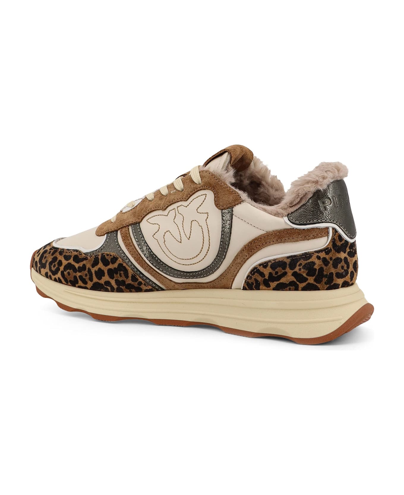 Pinko Zoe 01 Leather Low-top Sneakers - Spotted