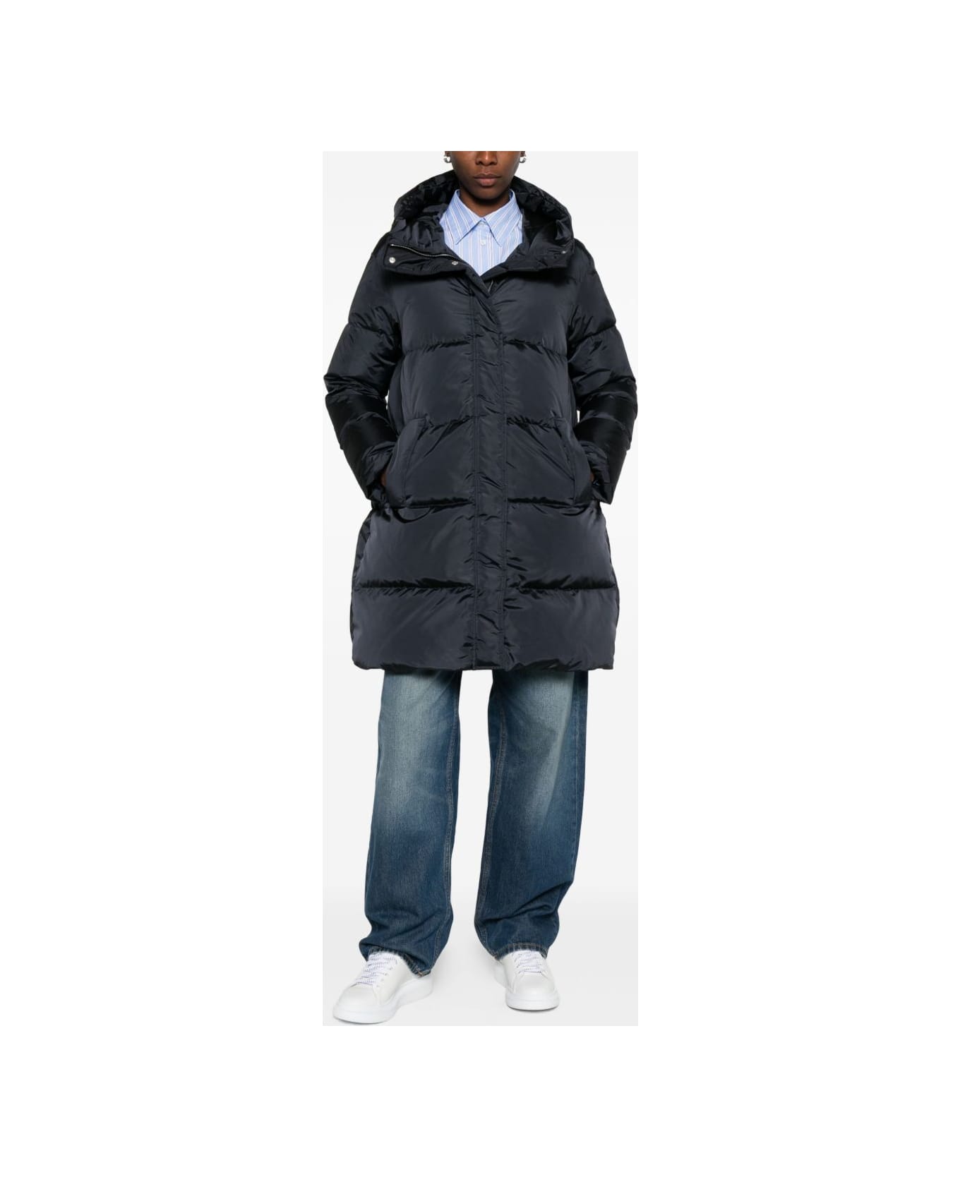 Lempelius Nev Nylon Down Jacket - Blue