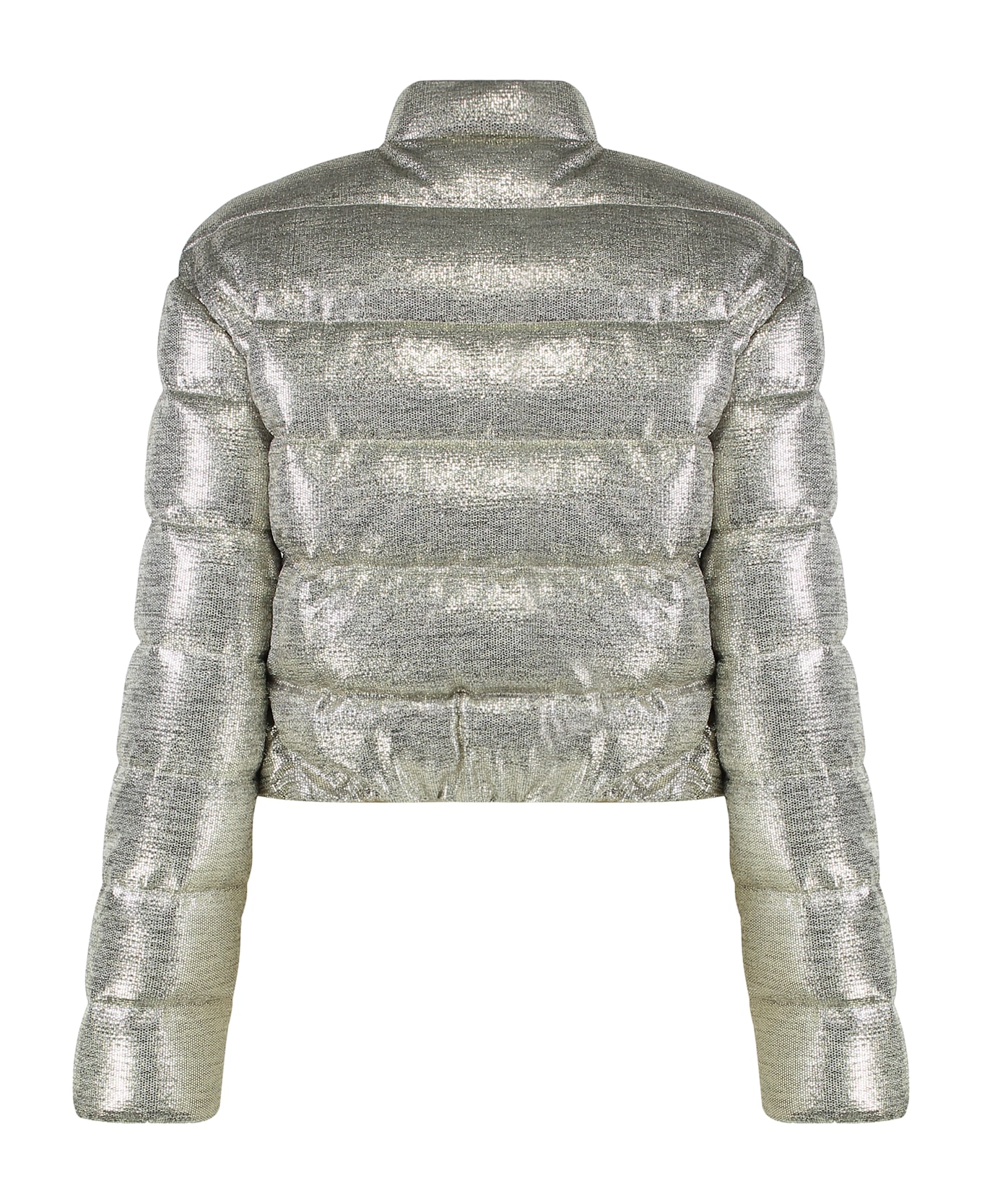 Moncler Paillys Short Down Jacket - Silver