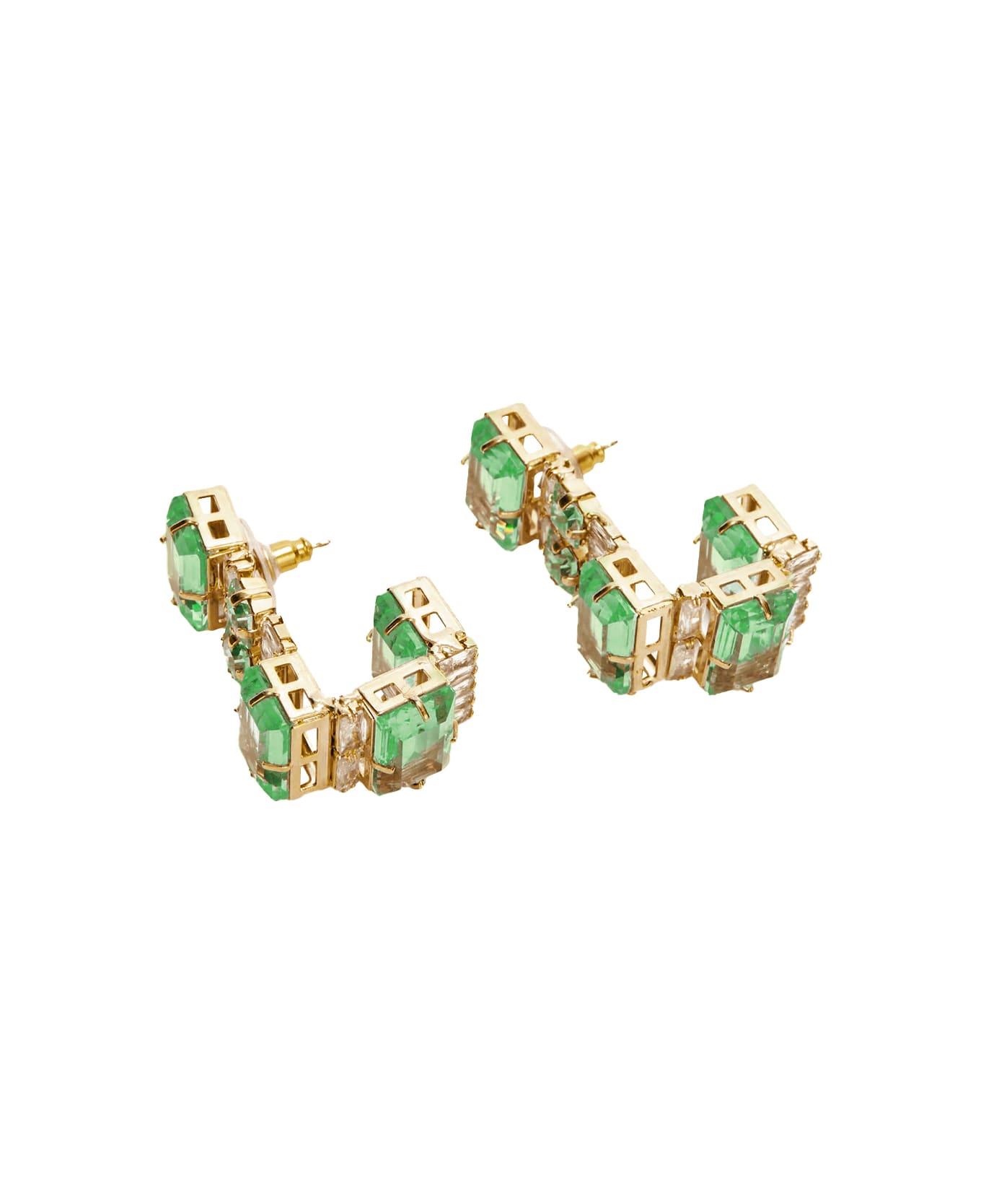 Ermanno Scervino Earrings With Green Stones - Green