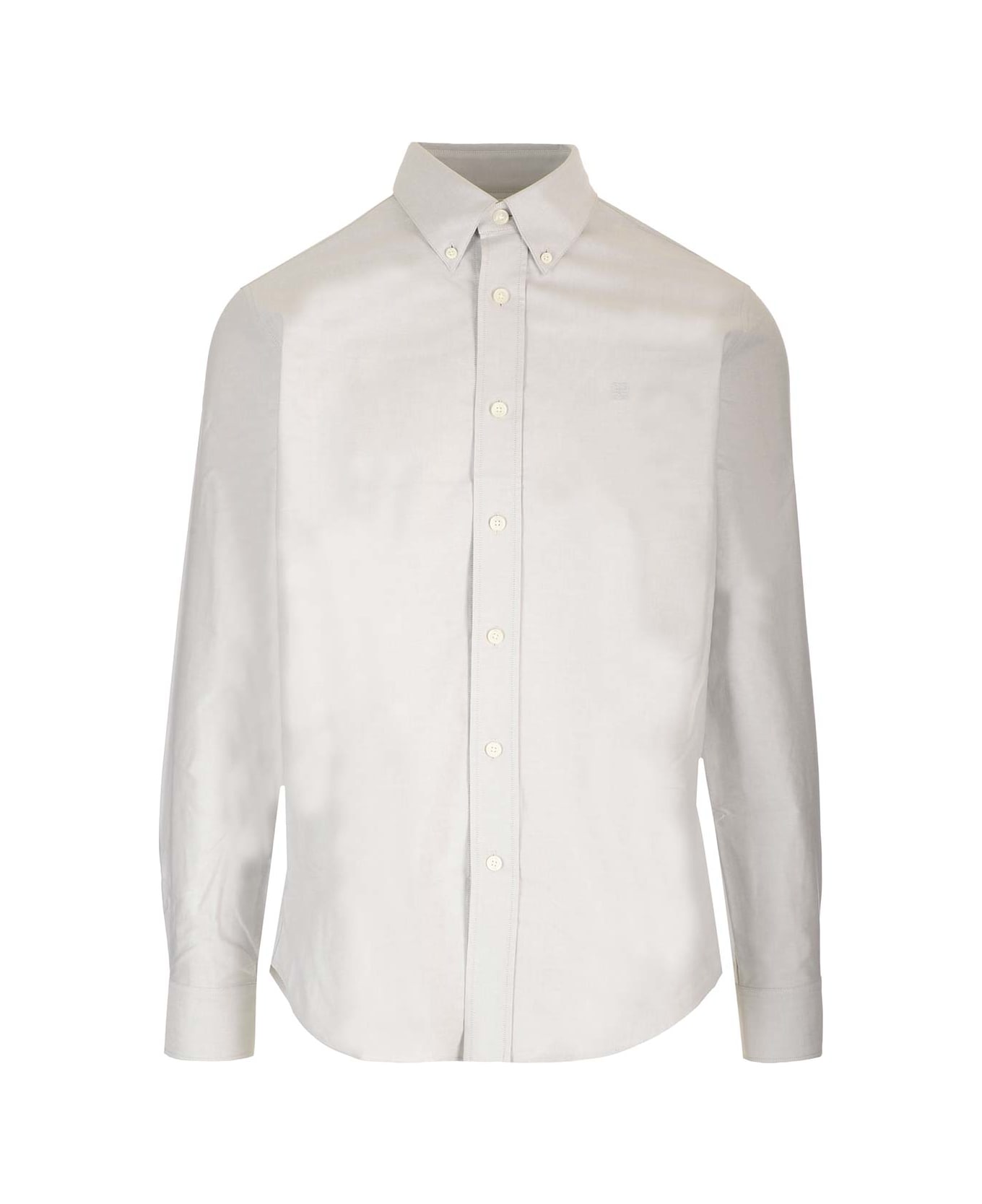 Givenchy Shirt With Embroidered Logo - GRIGIO