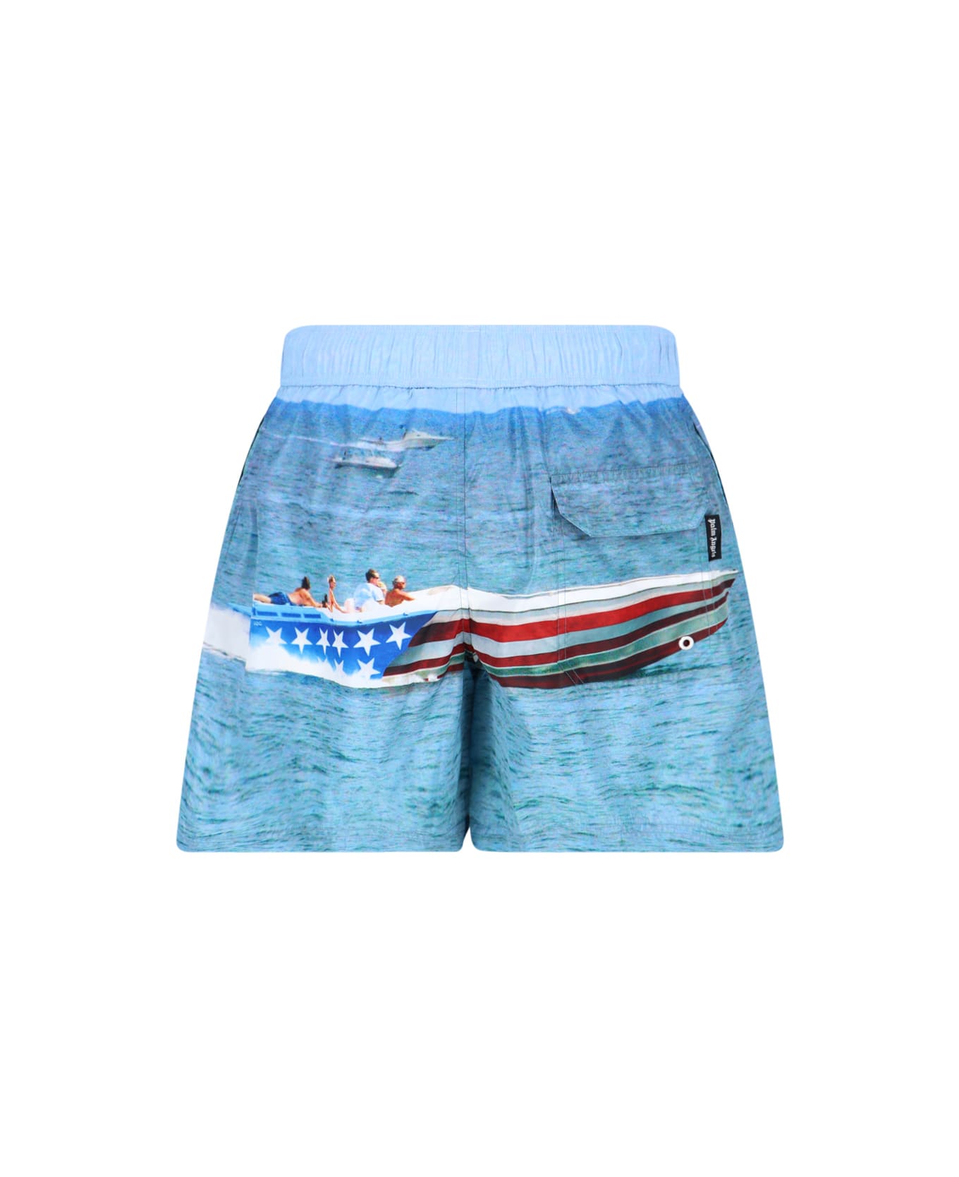 Palm Angels Getty Speedyboat Swim Shorts - Light blue 水着