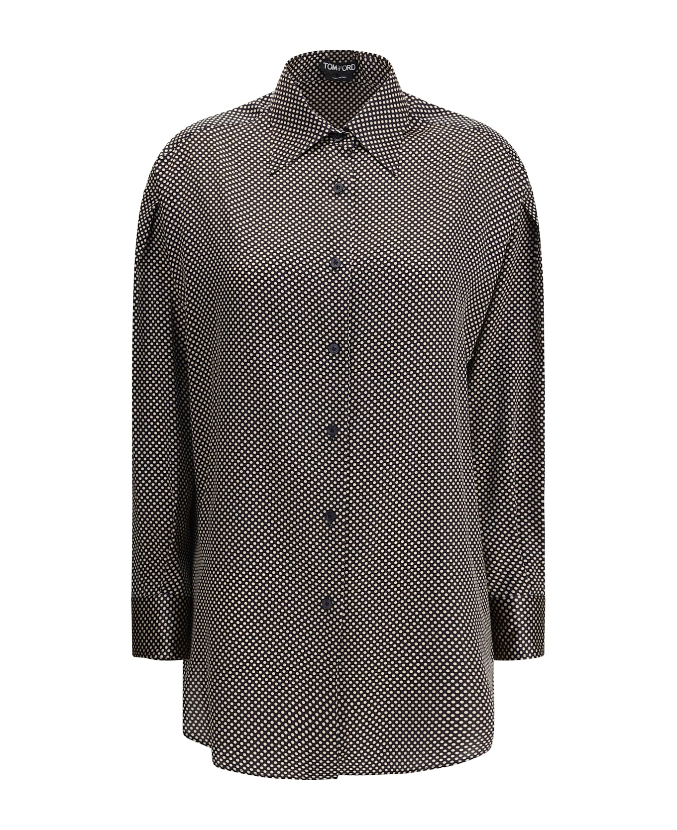 Tom Ford Silk Polka Dot Shirt