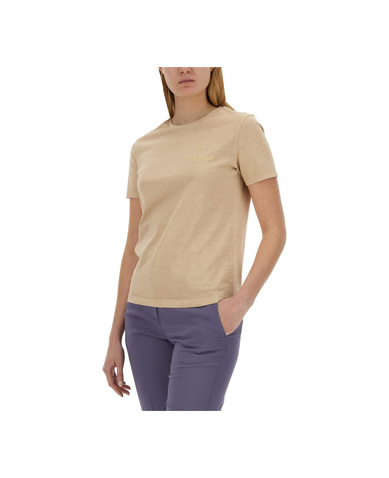 PS by Paul Smith T-shirt With Logo - BEIGE