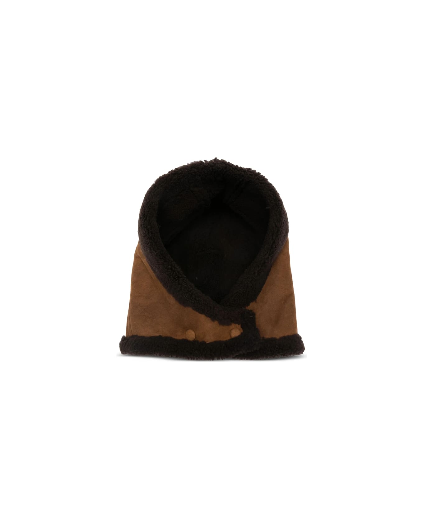 Yves Salomon Hat - BROWN