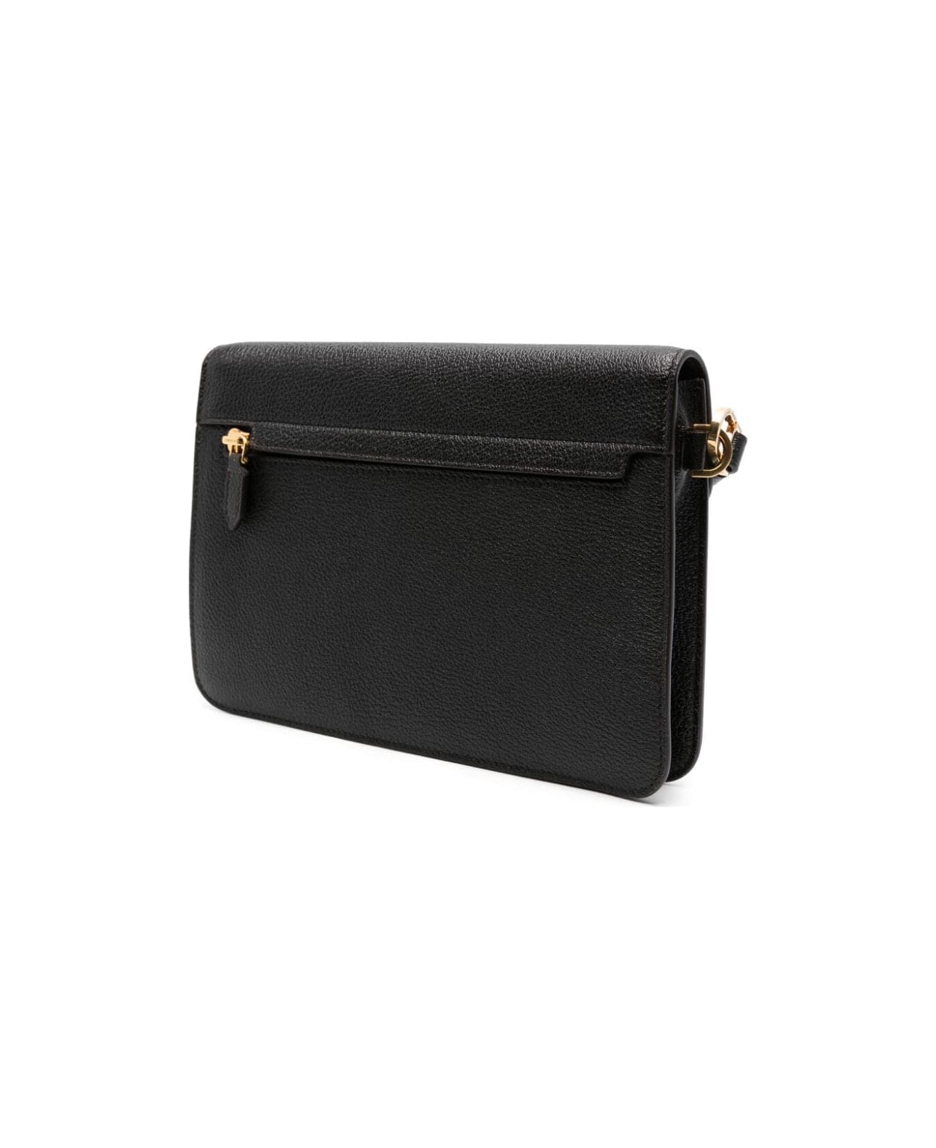 Tom Ford Shiny Grain Goat Monarch Portfolio - Dark Brown