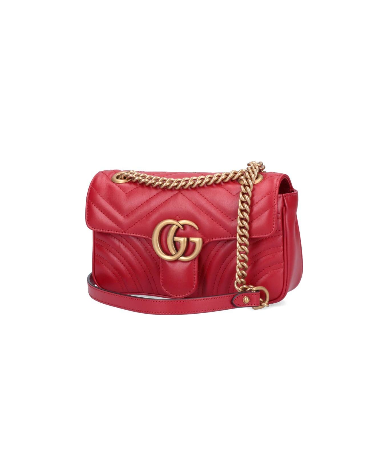 Gucci 'gg Marmont' shoulder Bag - Red