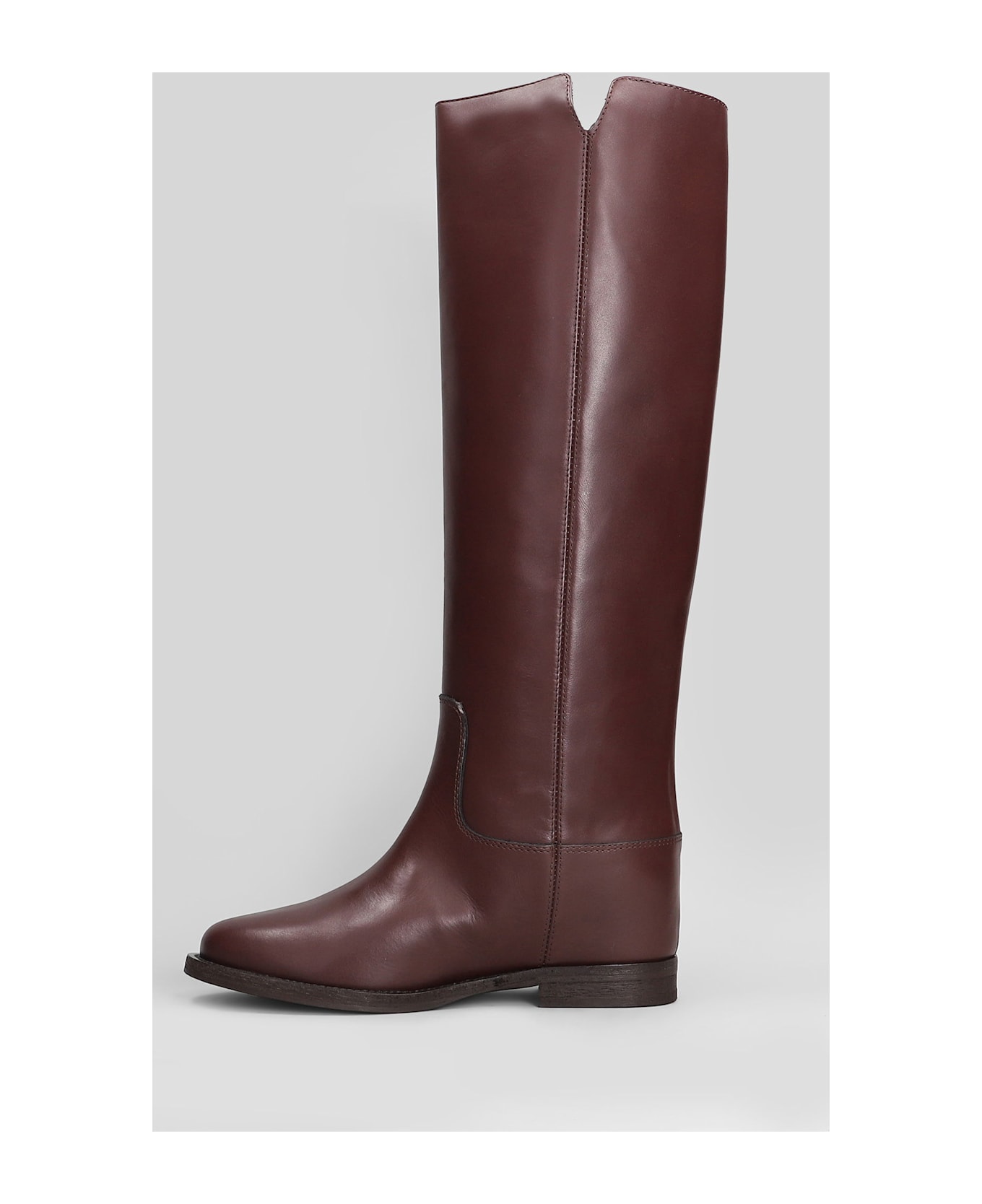 Via Roma 15 In Bordeaux Leather - bordeaux ブーツ