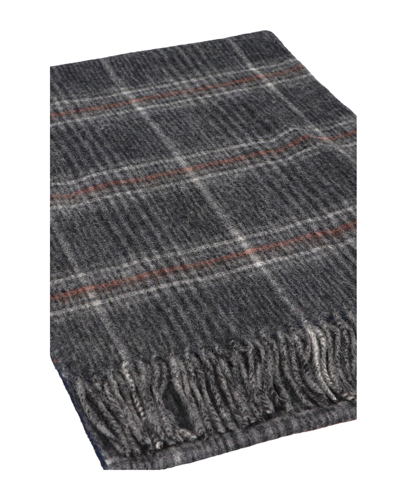 Barbour Marsden Wool Scarf - Grey/navy