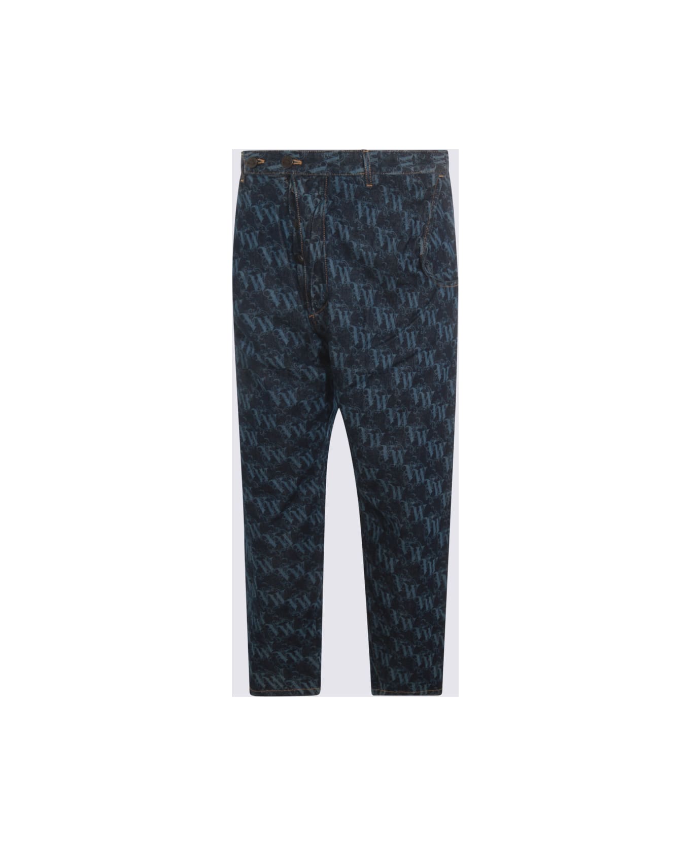 Vivienne Westwood Dark Blue Cotton Denim Jeans - VW FRAME