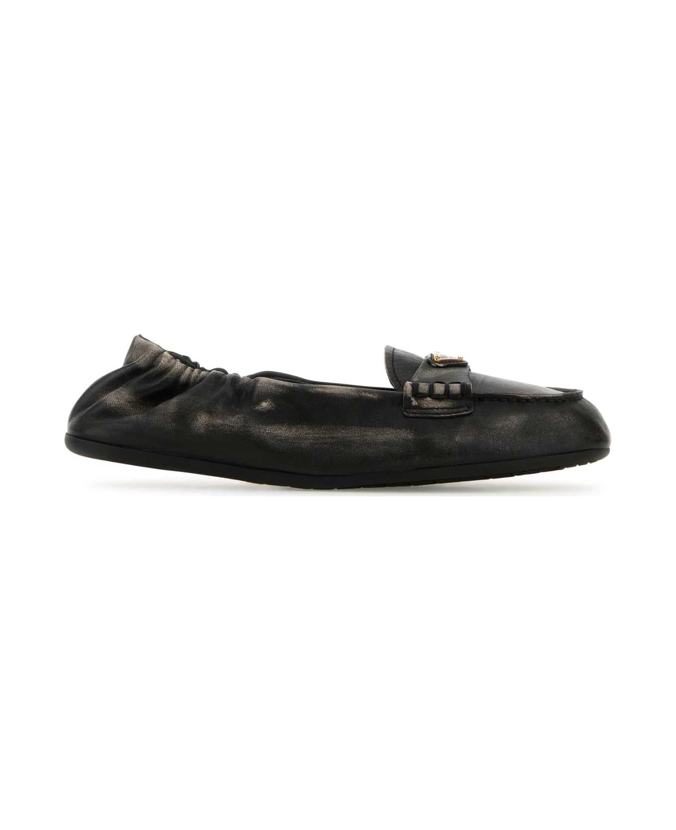 Prada Black Nappa Leather Loafers - NERO