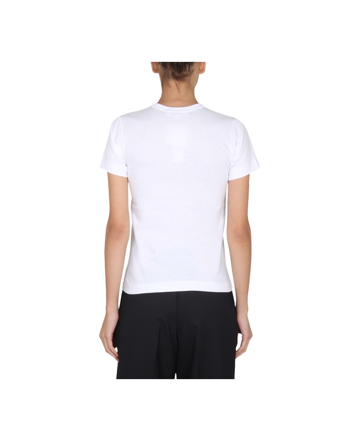 Comme des Garçons Play Logo Print T-shirt - WHITE