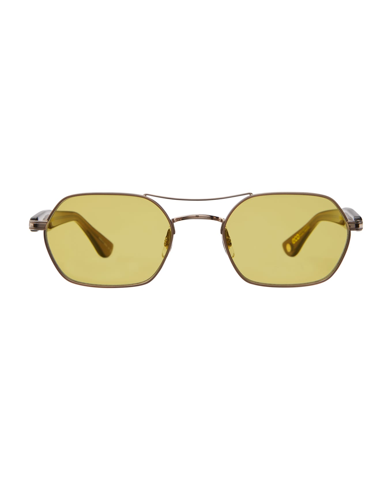 Garrett Leight Goldie Sun Gold - Antique Gold - Bio Cola Sunglasses - Gold - Antique Gold - Bio Cola