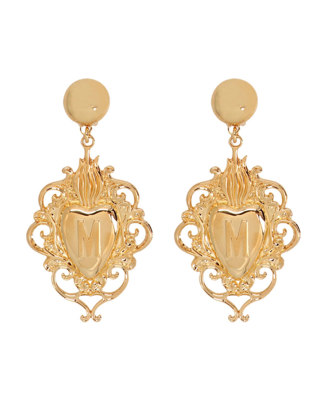 Moschino 'heart Sacred' Earrings Moschino - GOLD