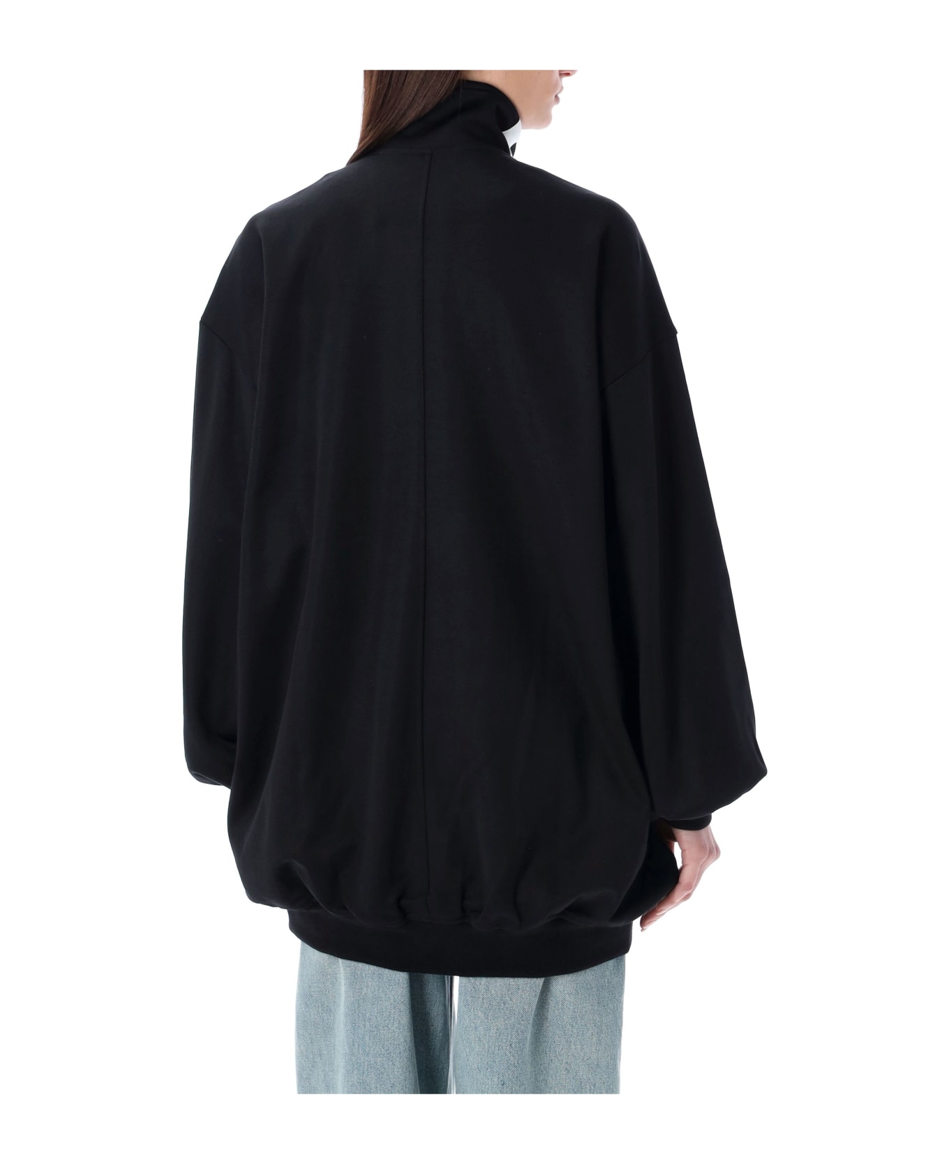 Isabel Marant Oversized Rejane Track Jacket - BLACK フリース