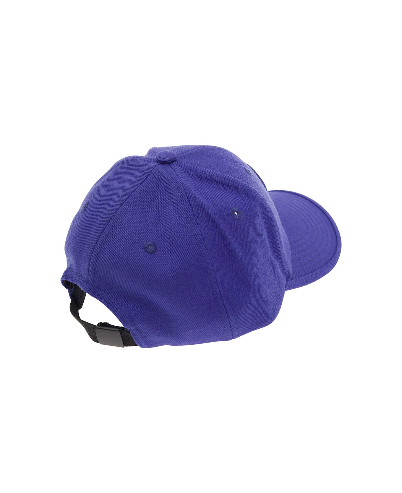 Stone Island Junior Blue Baseball Cap With Tonal Logo Patch In Cotton Boy - Blu