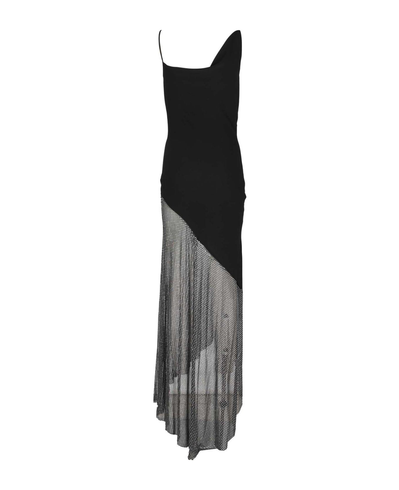 Giuseppe di Morabito Asymmetric Maxi Dress - BLACK