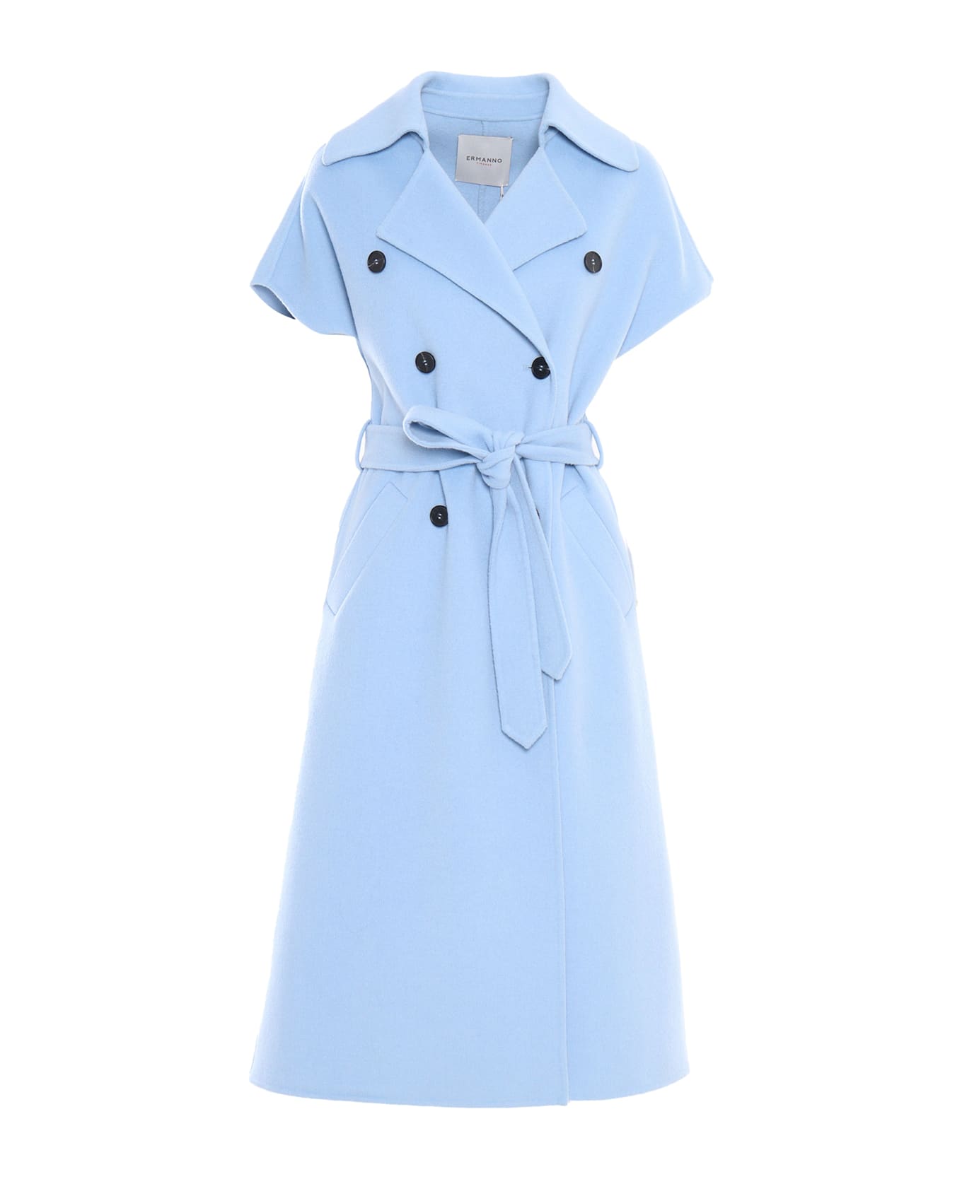 Ermanno Ermanno Scervino Easy Trench Coat - LIGHT BLUE