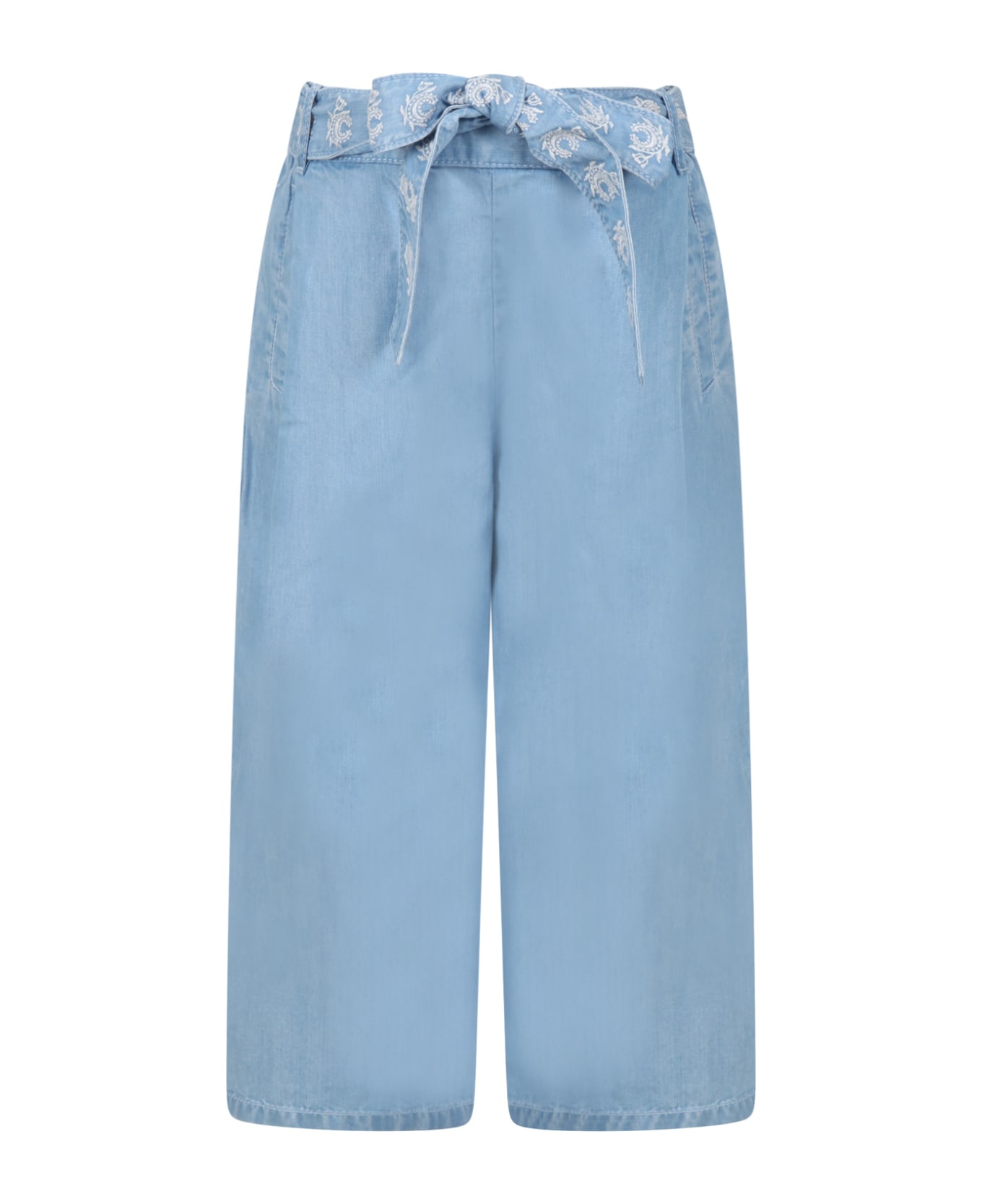 Chloé Light-blue Jeans For Girl - Denim