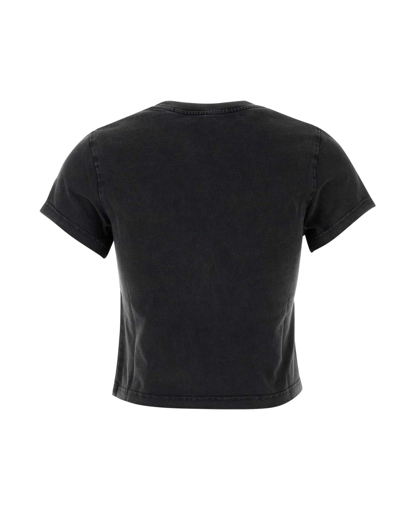 Alexander Wang Slate Cotton T-shirt - WASHEDBLACK