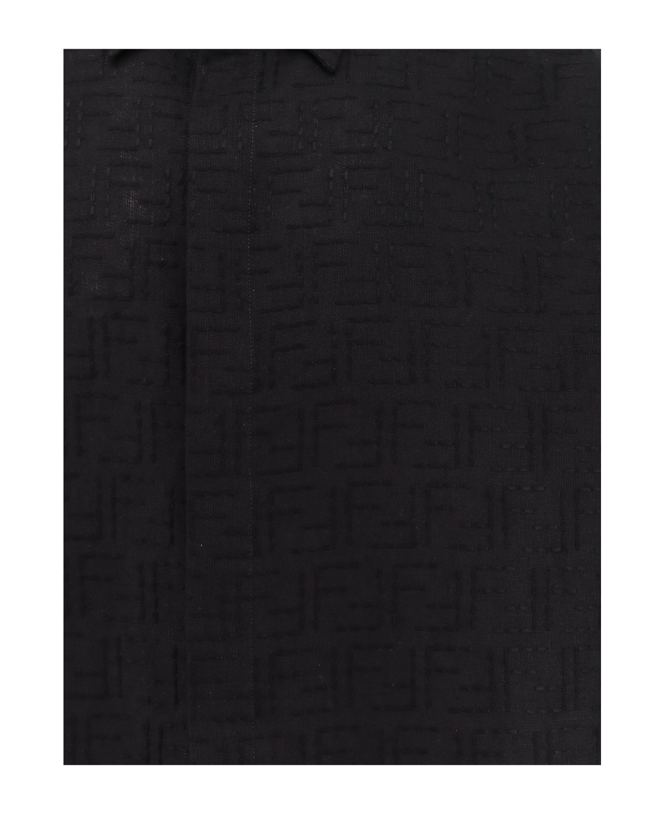 Fendi Black Linen Blend Shirt - Black