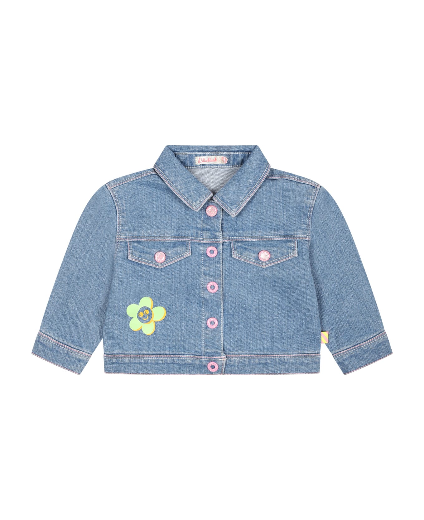 Billieblush Denim Jacket For Baby Girl - Denim