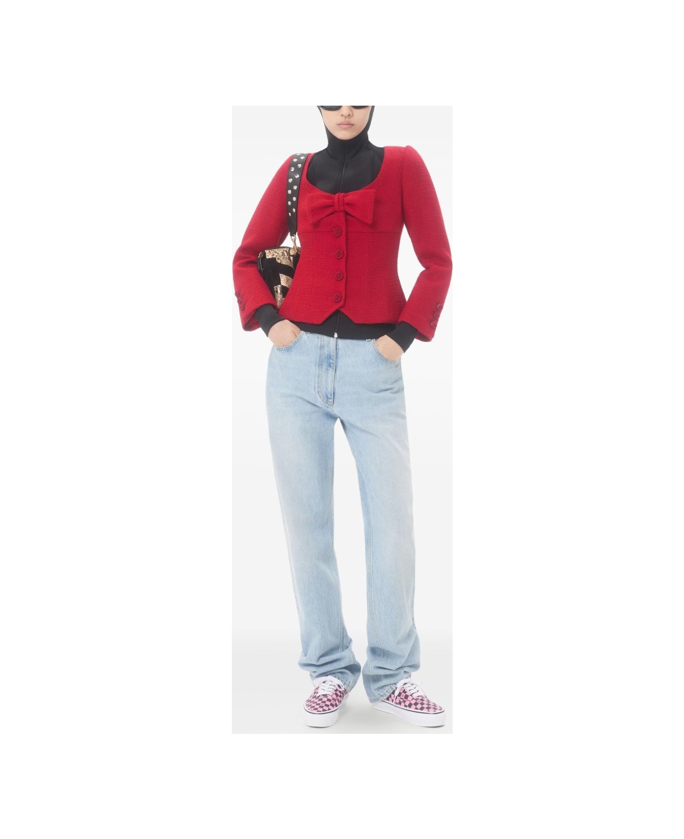 Valentino Wool Tweed Jacket - Red