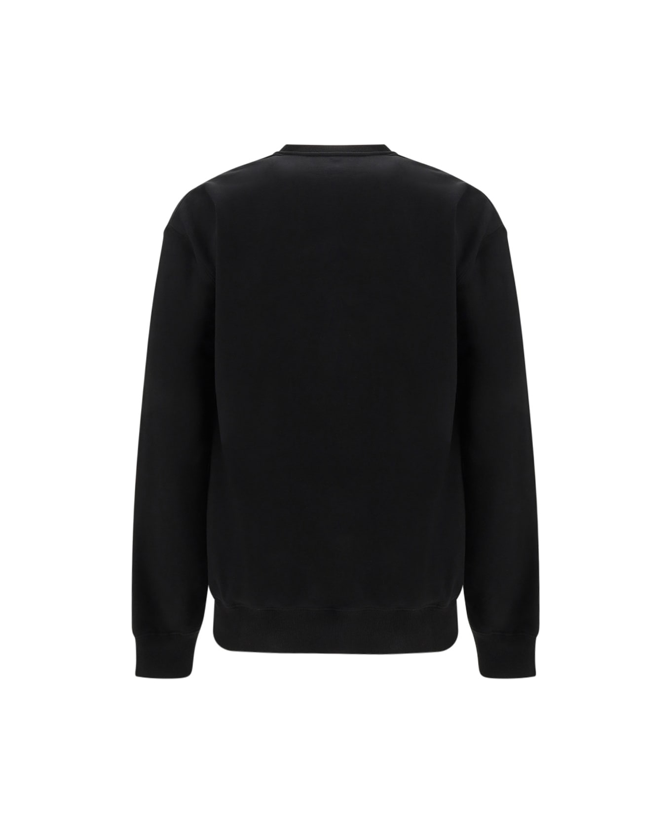 Versace Logo Detail Cotton Sweatshirt - black