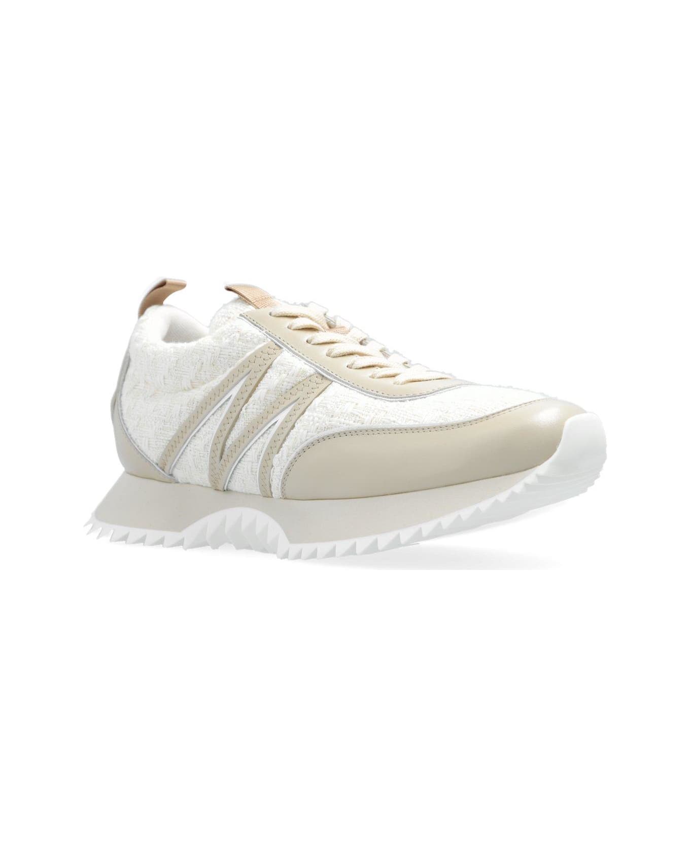 Moncler Pacey Low-top Sneakers - BOUCLE BEIGE WHITE