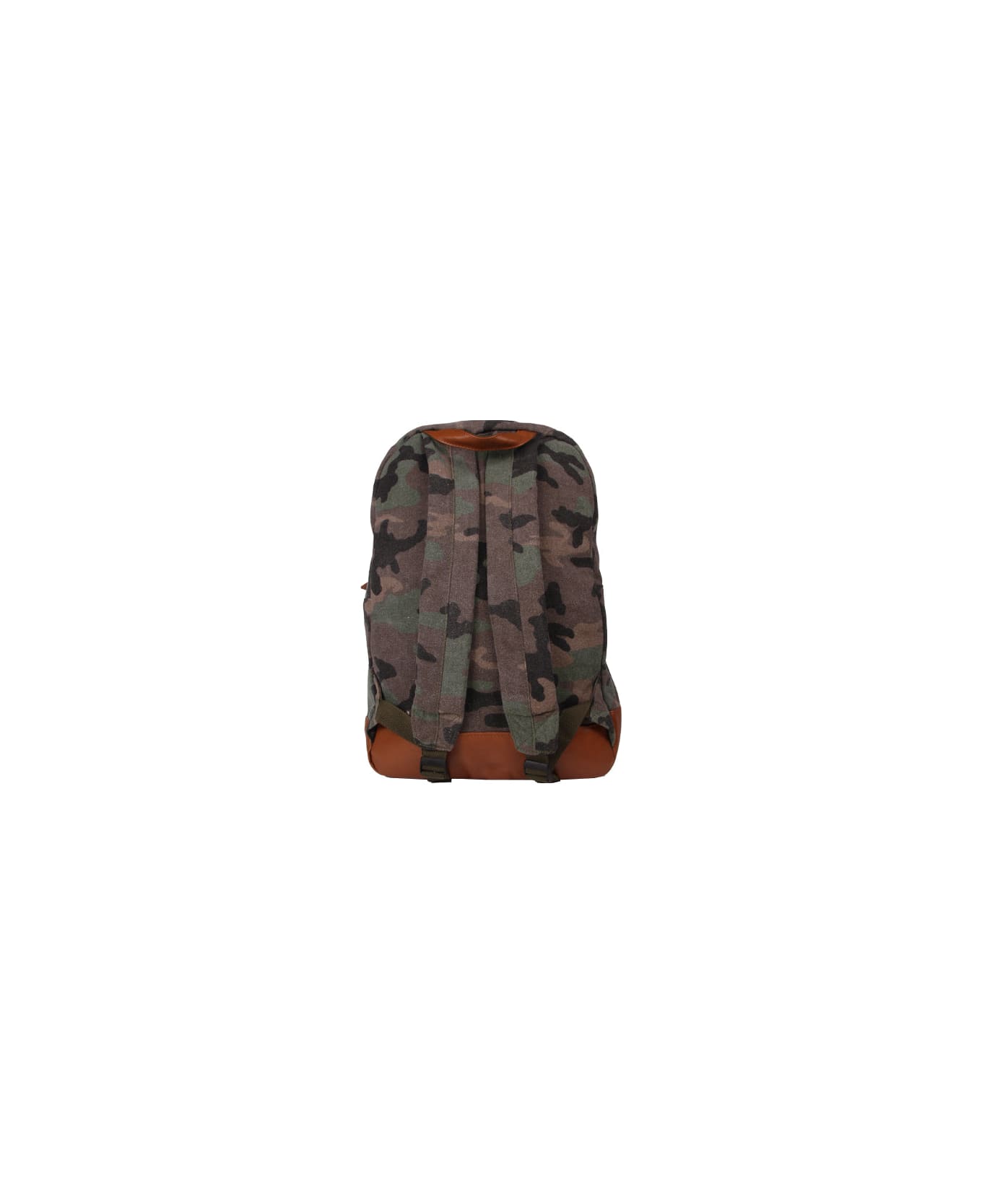 MC2 Saint Barth Military Green Camouflage Canvas Backpack - GREEN バックパック