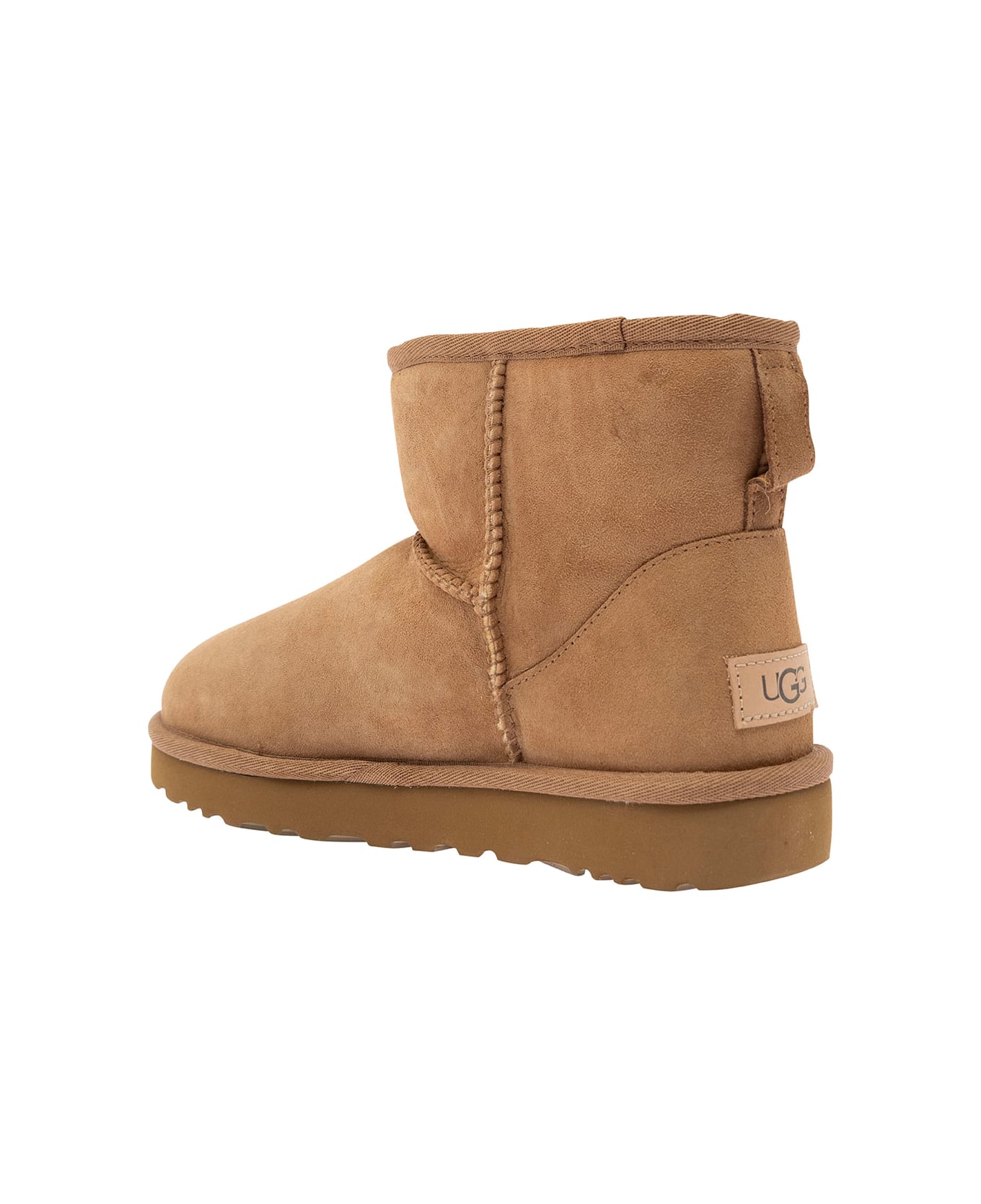 UGG 
mini Classic Ii
 Beige Pull-on Boots In Suede Woman - Beige