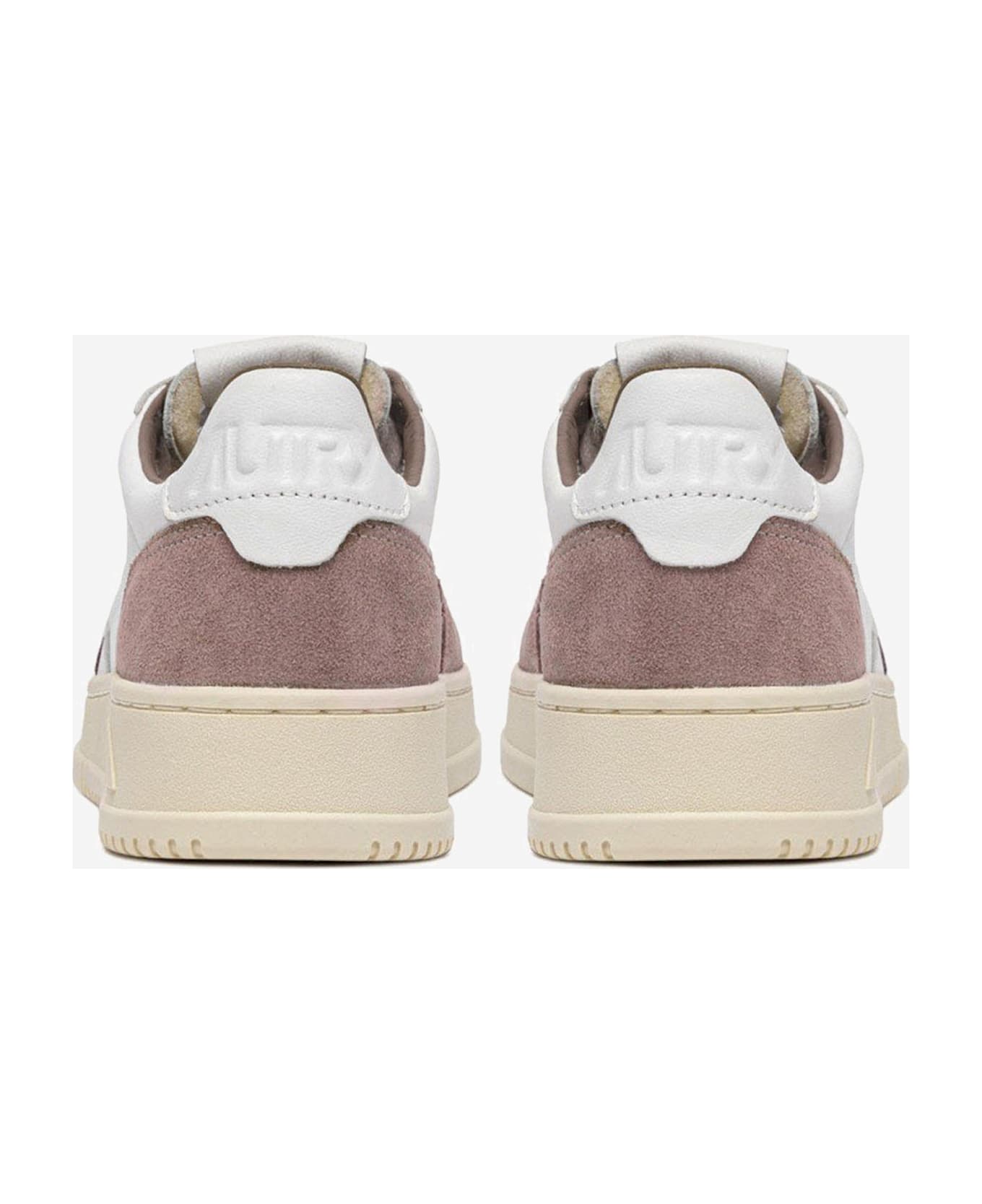 Autry Medalist Low Leather Sneakers - Beige