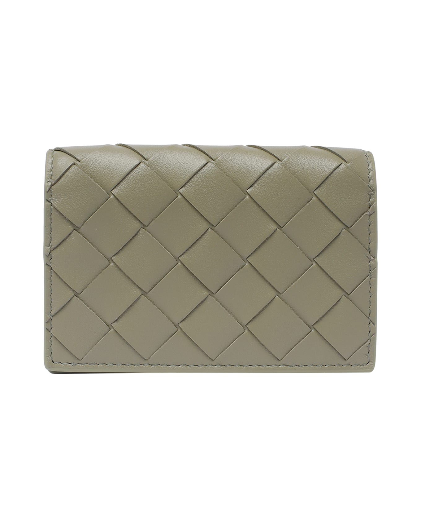 Bottega Veneta Intrecciato Business Card Case - Green