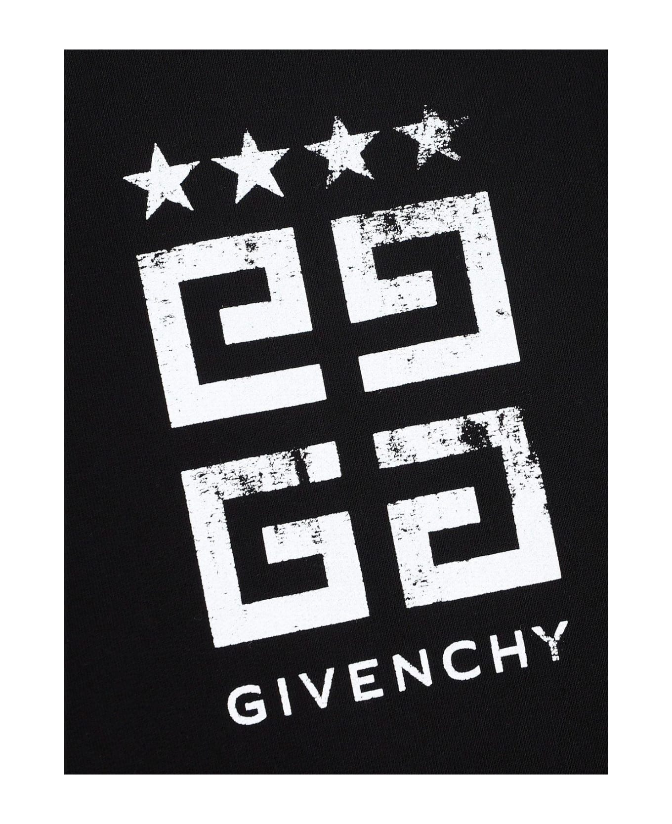 Givenchy Logo Printed Crewneck Sweatshirt - Black フリース
