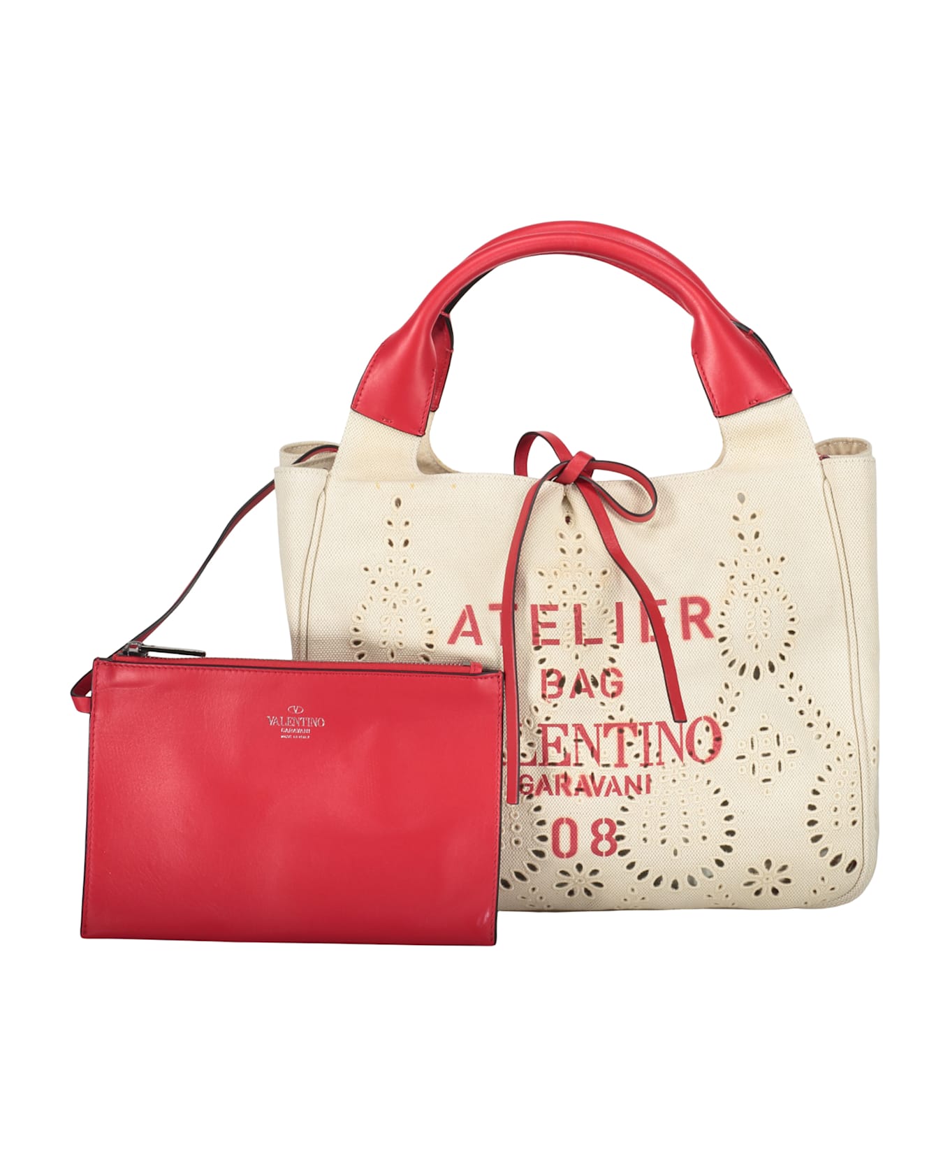 Valentino Garavani Canvas Tote Bag - Ivory