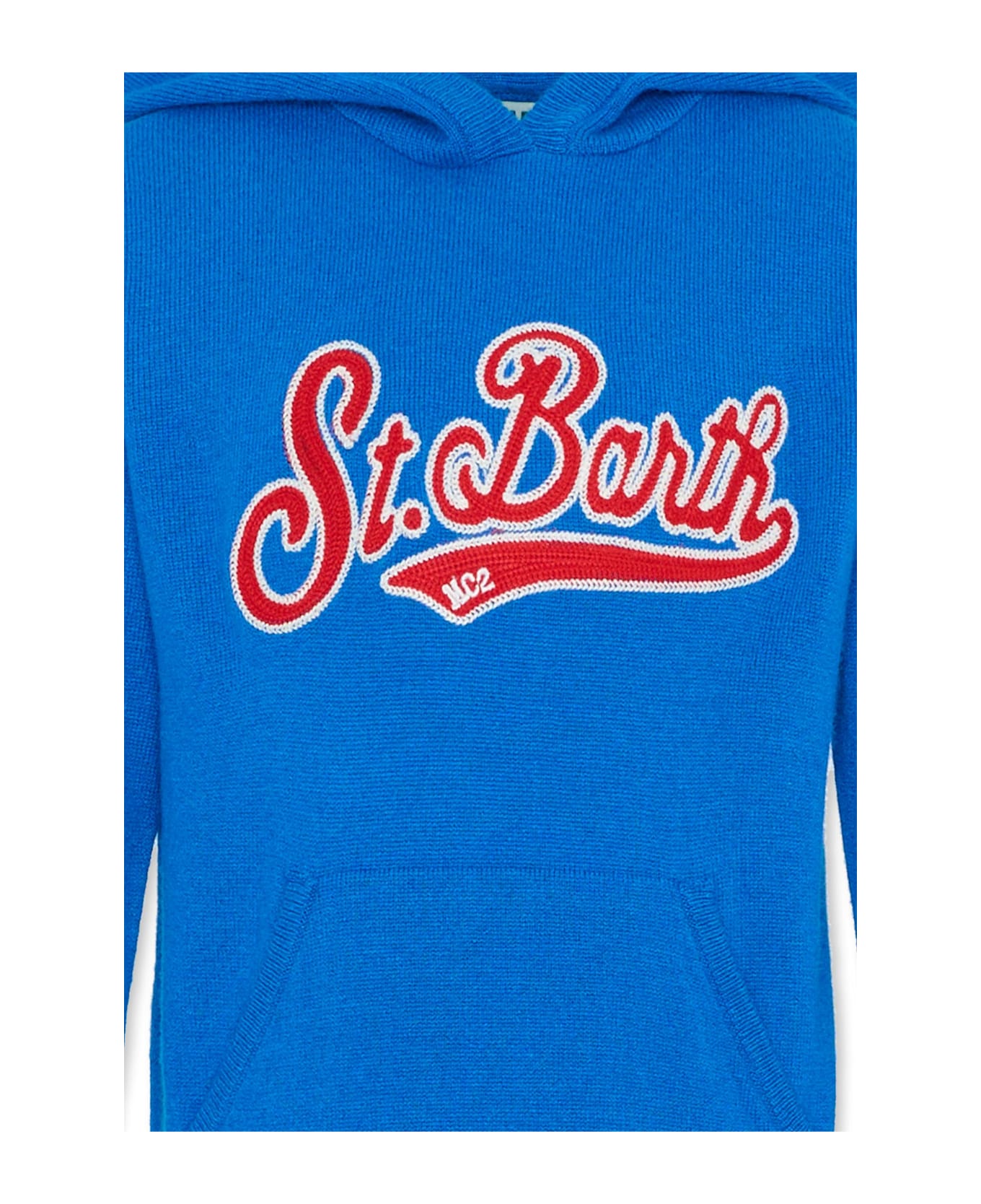 MC2 Saint Barth Blue Sweater For Boy With Logo - Blue