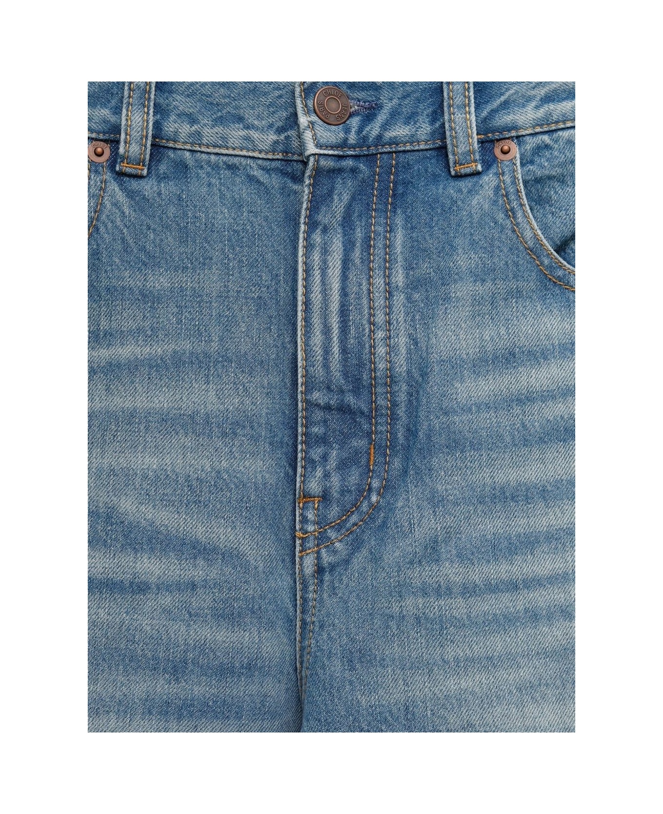 Chloé Wide-leg Denim Jeans - Clear Blue