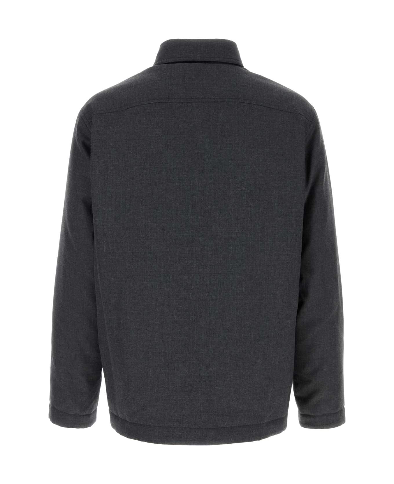 Gucci Dark Grey Polyester Blend Padded Shirt - DARKGREY シャツ