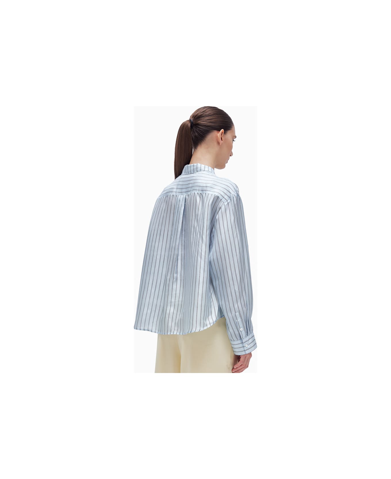Herskind River Shirt - Light Blue Stripe シャツ