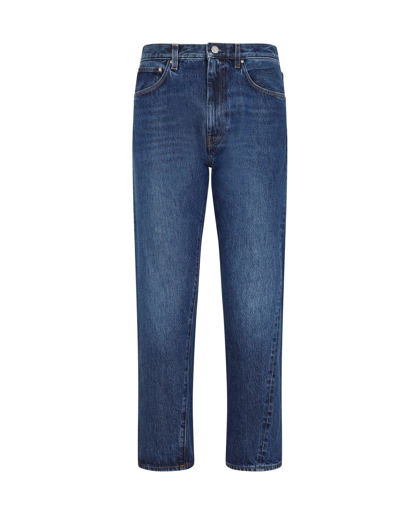Totême Straight-fit Cropped Jeans - DENIM BLUE