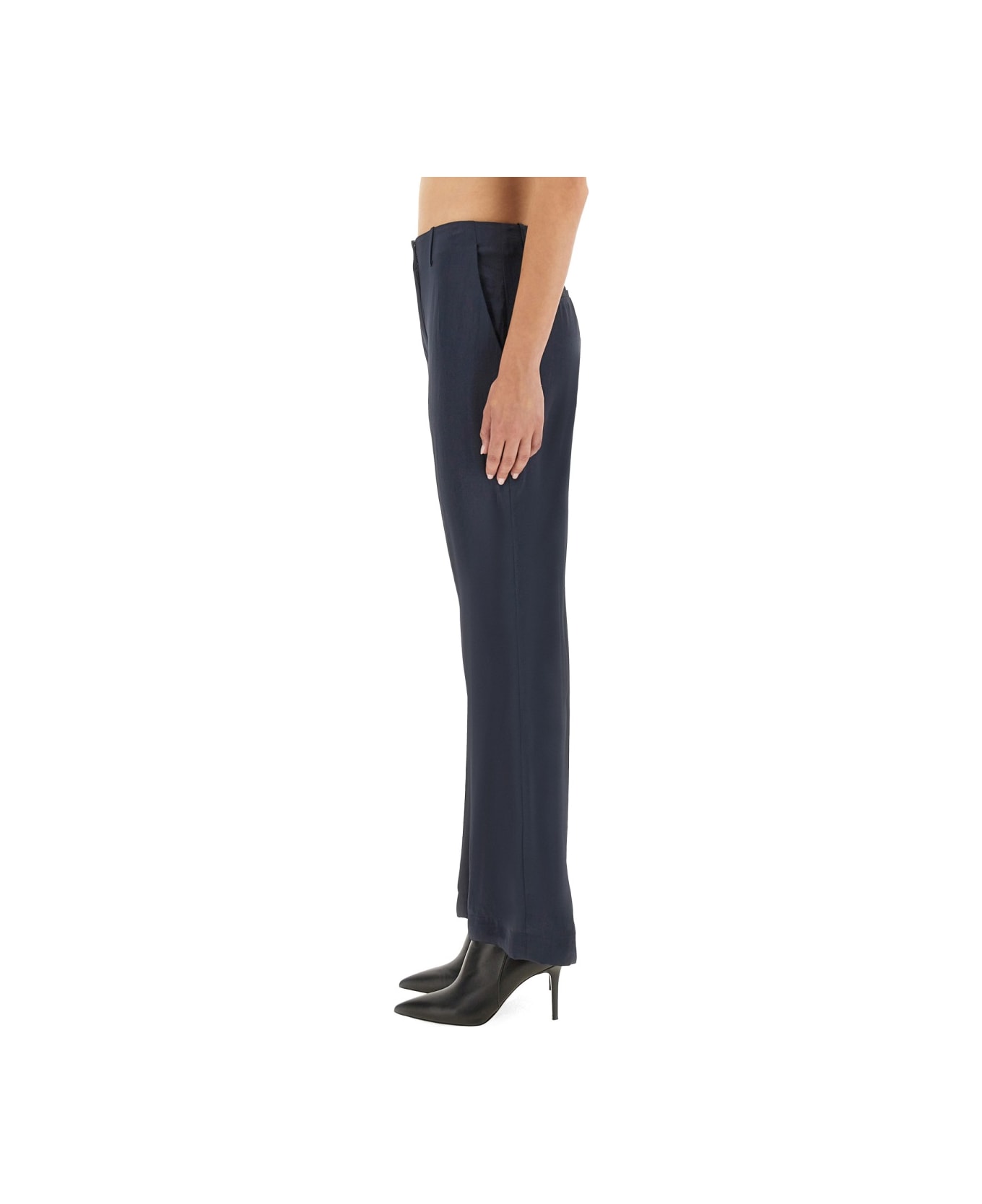 Theory Satin Pants - BLUE