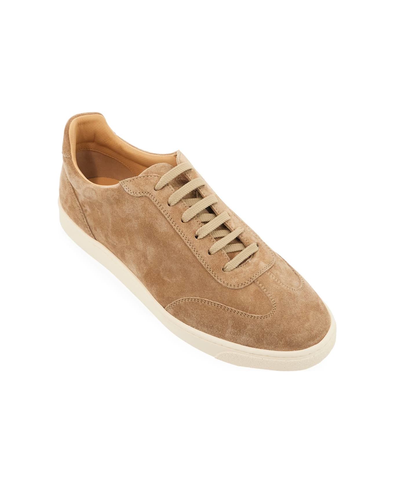 Brunello Cucinelli Suede Sneakers - NOISETTE (Beige)