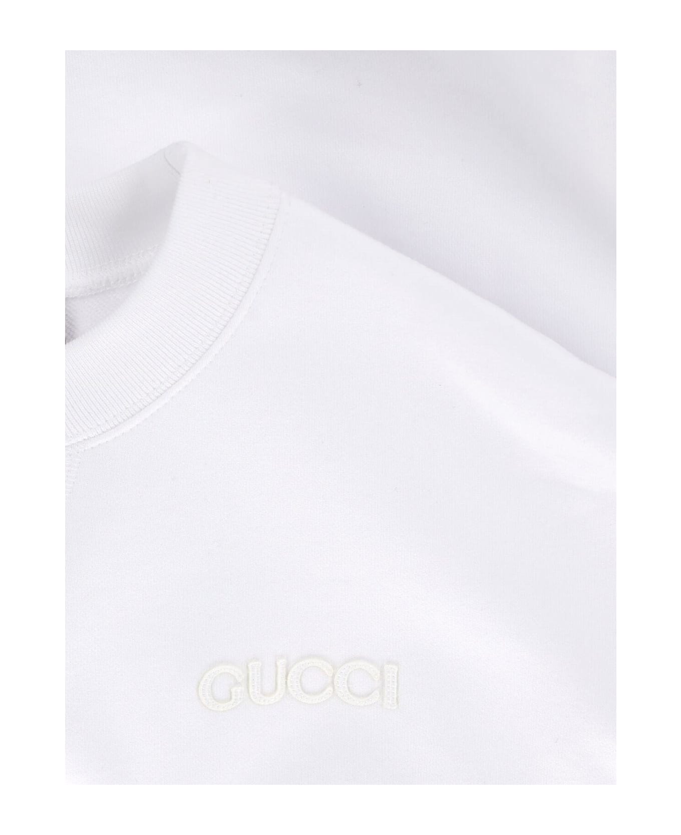 Gucci Cotton Cropped T-shirt - White/mix
