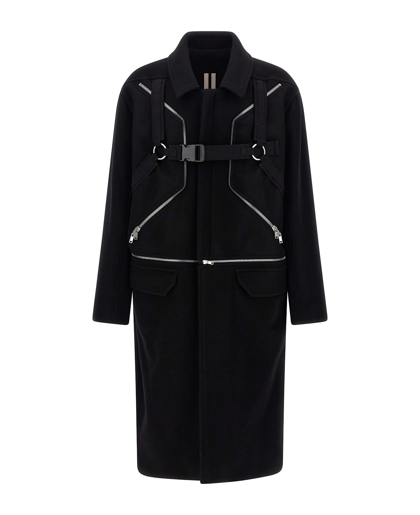Rick Owens 
blixa Jumbo Mac
 Coat - Black  
