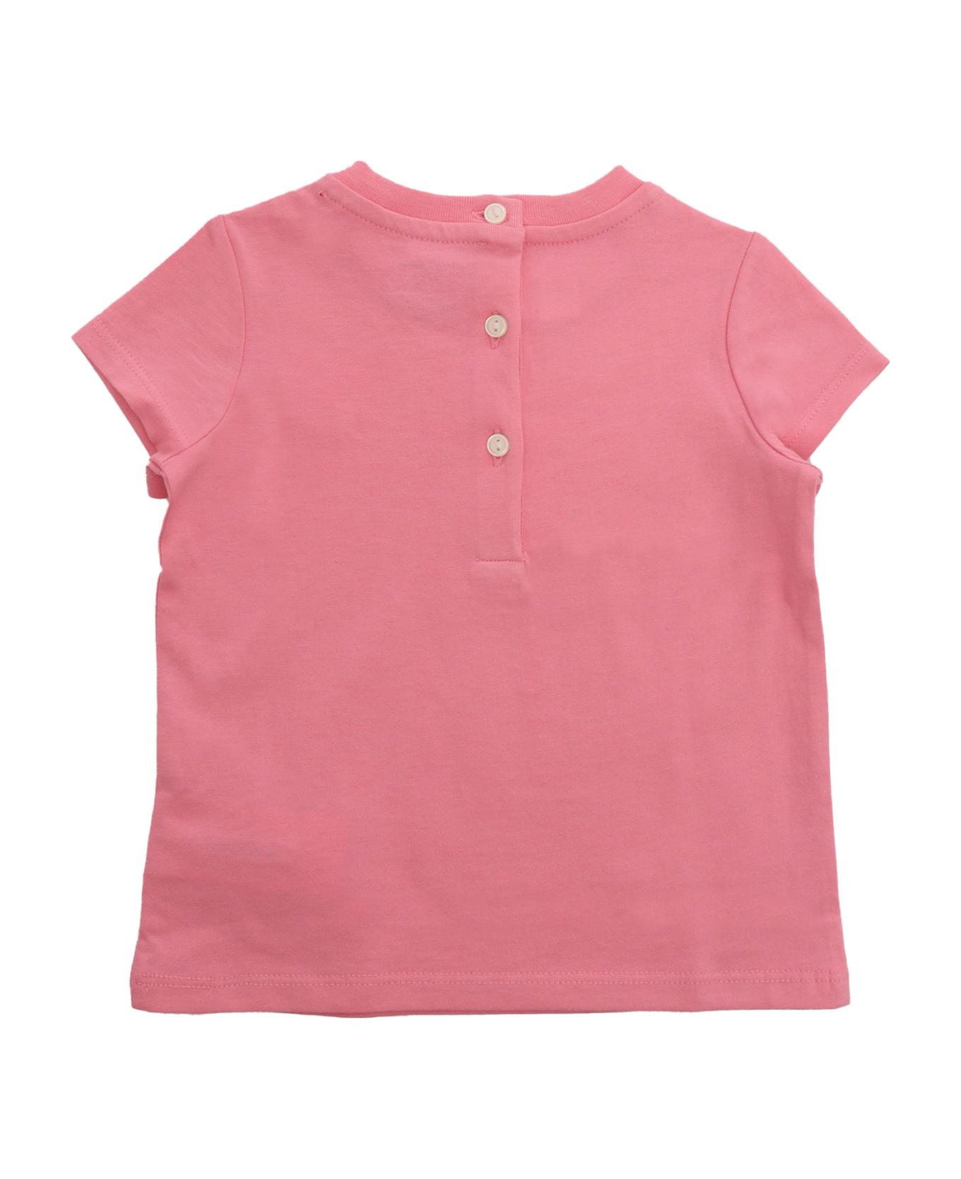Polo Ralph Lauren Pink T-shirt With Logo - PINK トップス