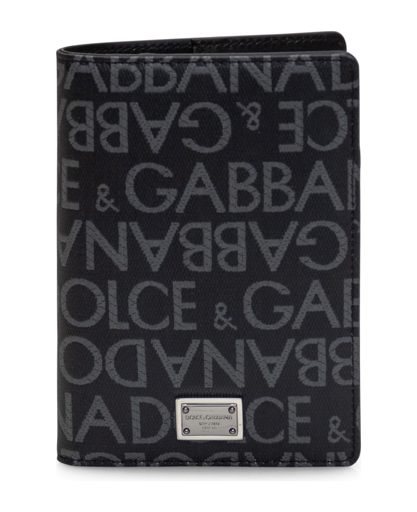 Dolce & Gabbana Passport Holder - Black / Grey