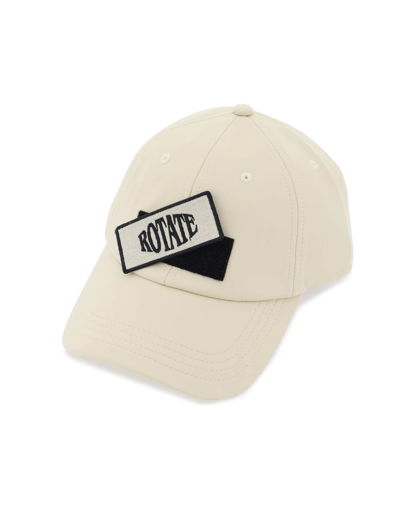 Rotate by Birger Christensen Baseball Cap With Logo Patch - OYSTER GRAY (Beige)
